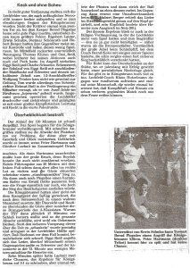 Zeitungsausschnitte vom Hubi