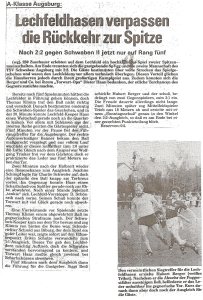 Zeitungsausschnitte vom Hubi