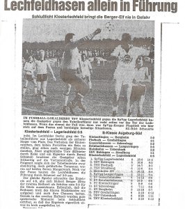 Zeitungsausschnitte vom Hubi