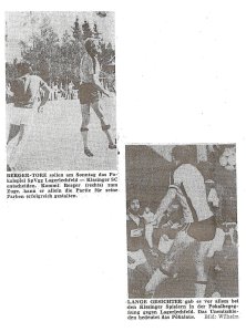 Zeitungsausschnitte vom Hubi