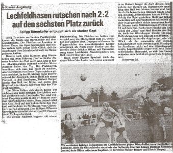 Zeitungsausschnitte vom Hubi