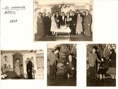 Fotos von den Theateraufführungen aus den fünfziger Jahren