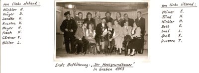 Fotos von den Theateraufführungen aus den fünfziger Jahren